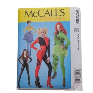 Cosplay McCalls 7269 Misses' Poison Ivy Harley Quin Cat Woman Costumes Sz 4 - 12